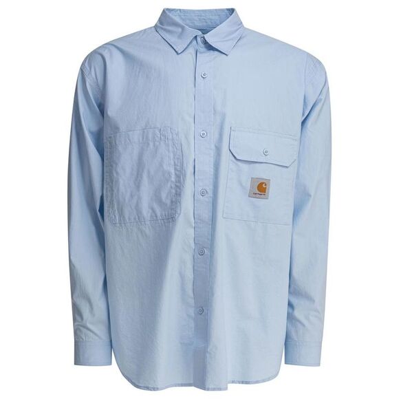 CARHARTT WIP Long Sleeve Work Shirt Men LIGHT BLUE Shirts